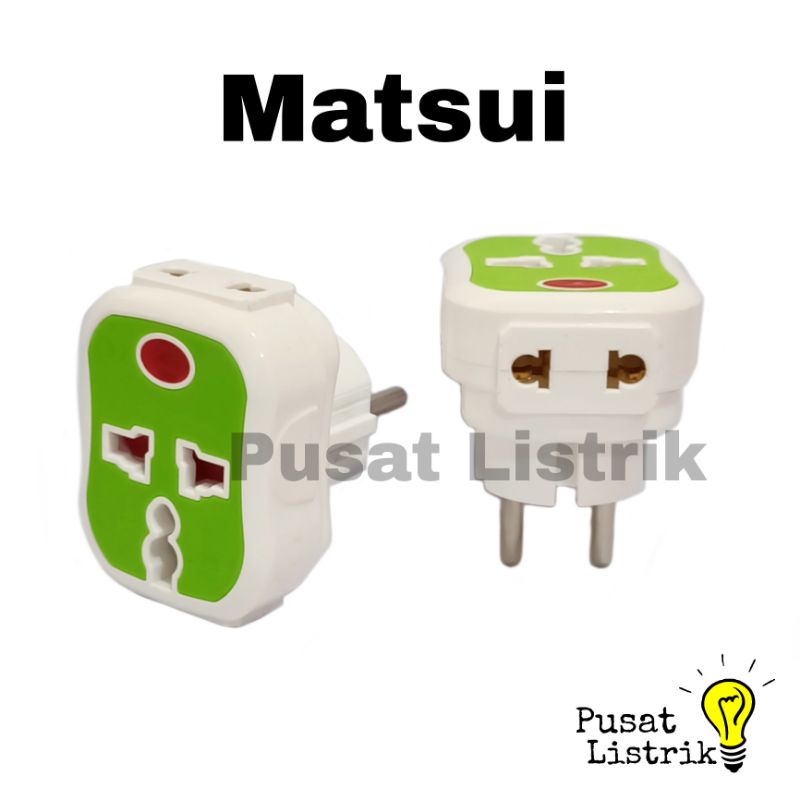 Steker T-Multi Cabang 3 Matsui MT-505 T-One Pro Cabang 3 + Lampu