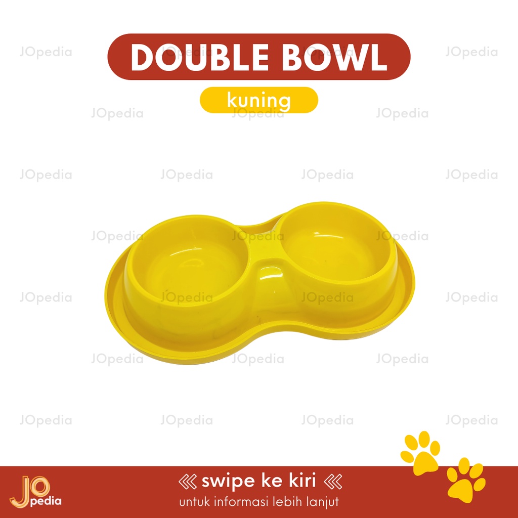 DOUBLE BOWL ANTI SEMUT Tempat Makan Kucing Anjing Mangkok Feeder