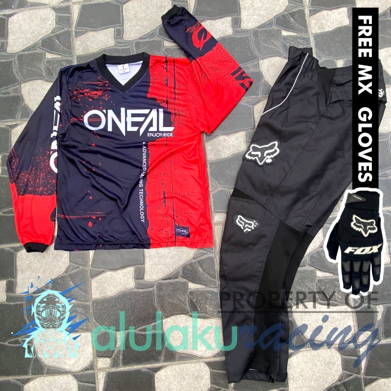 Jersey &amp; Celana MX Trail Motocross - Paket Bundling ONCT0301-F41