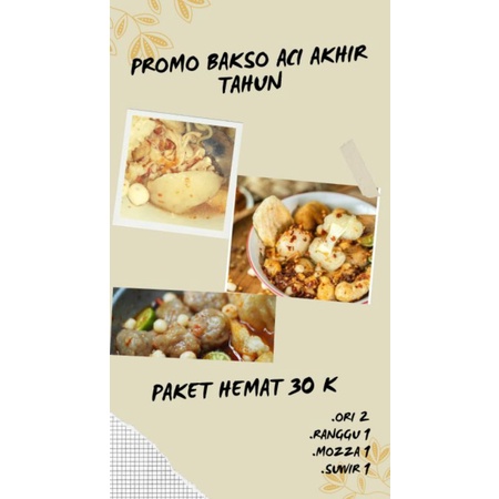 

paket hemat bakso aci 5 pcs
