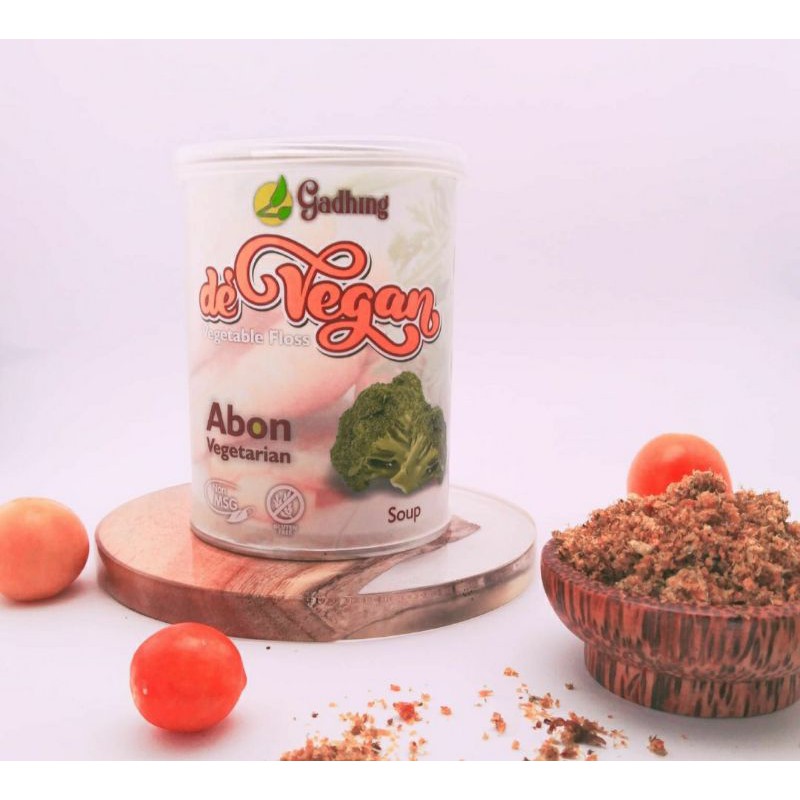 VEGETABLE FLOSS SOUP, ABON SAYURAN, 100g, DE VEGAN, GMO