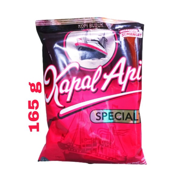 

Kapal Api 165 gram / Kopi Bubuk Kapal Api Special 165 Gram