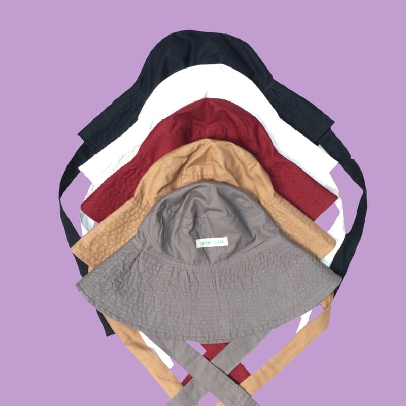 Topi Bucket Wide Ada Tali / Bucket Wide Besar Tali / Topi Bucket Pantai