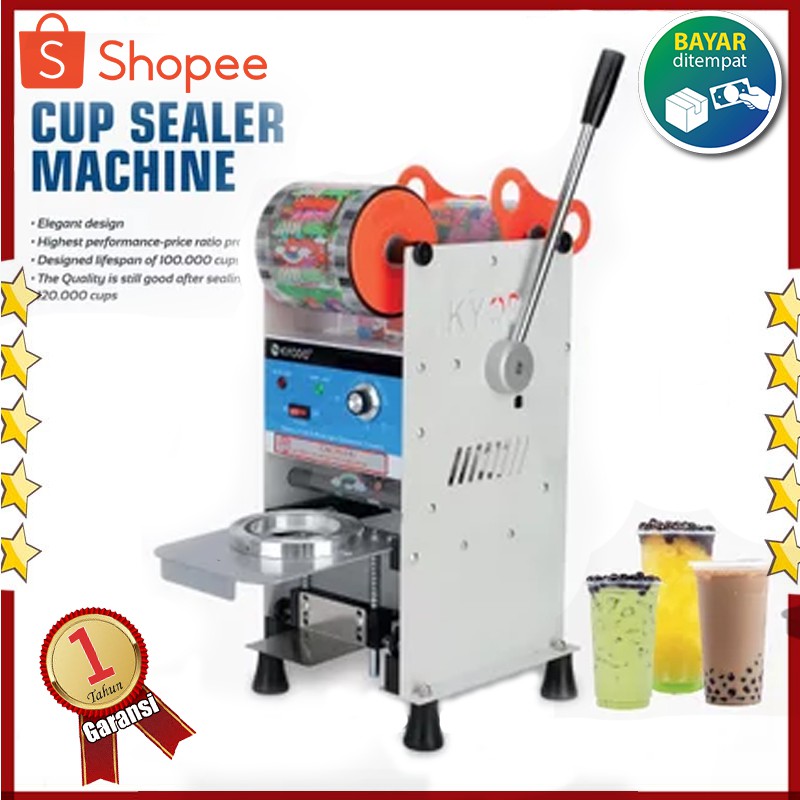 OMICKO C39 mesin cup sealer/Pres gelas minuman/Cup sealer