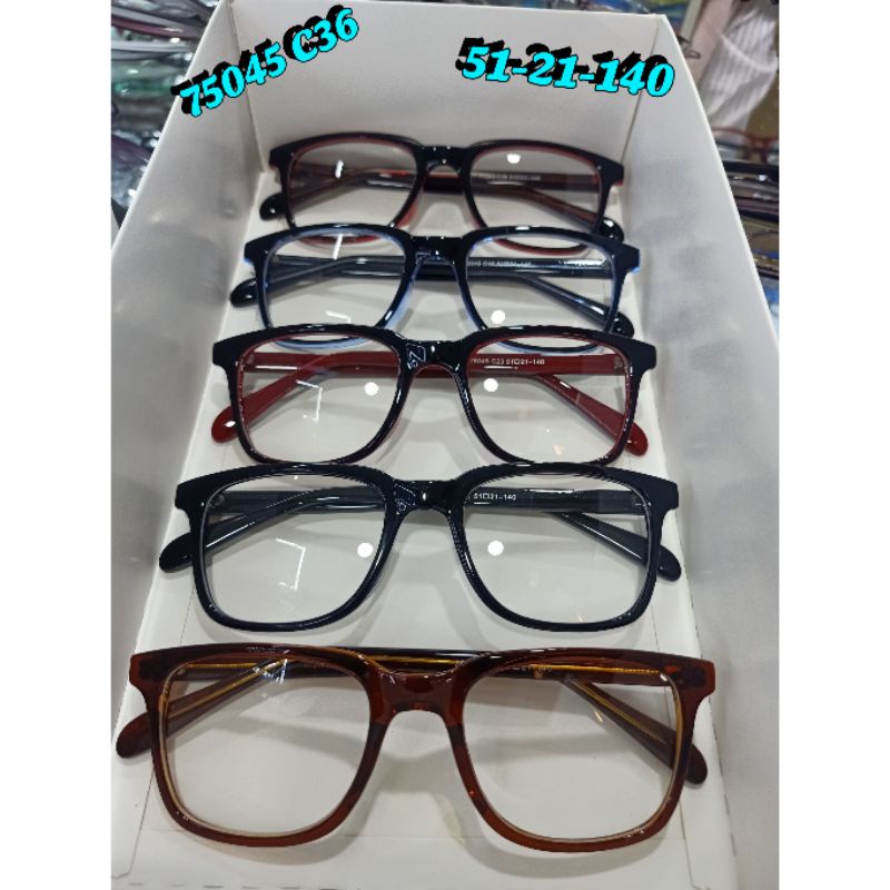 75045 Frame+Lensa Kacamata Anti Radiasi / Blueray / Photocromic Kacamata minus,Silinder,Plus