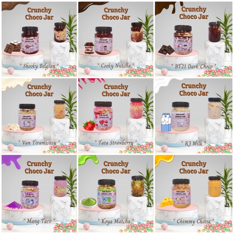 

BT21 SPECIAL EDITION COKLAT CRISPY LUMER CRUNCHY CHOCO JAR | SNACK KEBAHAGIAAN MELT IN JAR RICE CRISPY | MAKANAN RINGAN MANIS | CAMILAN ENAK VIRAL ALA