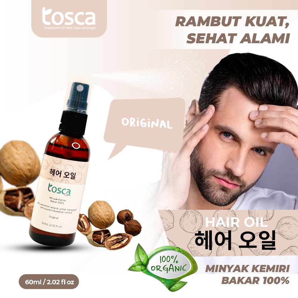 Minyak Kemiri Bakar Penumbuh Rambut Asli Original Murah 60ml