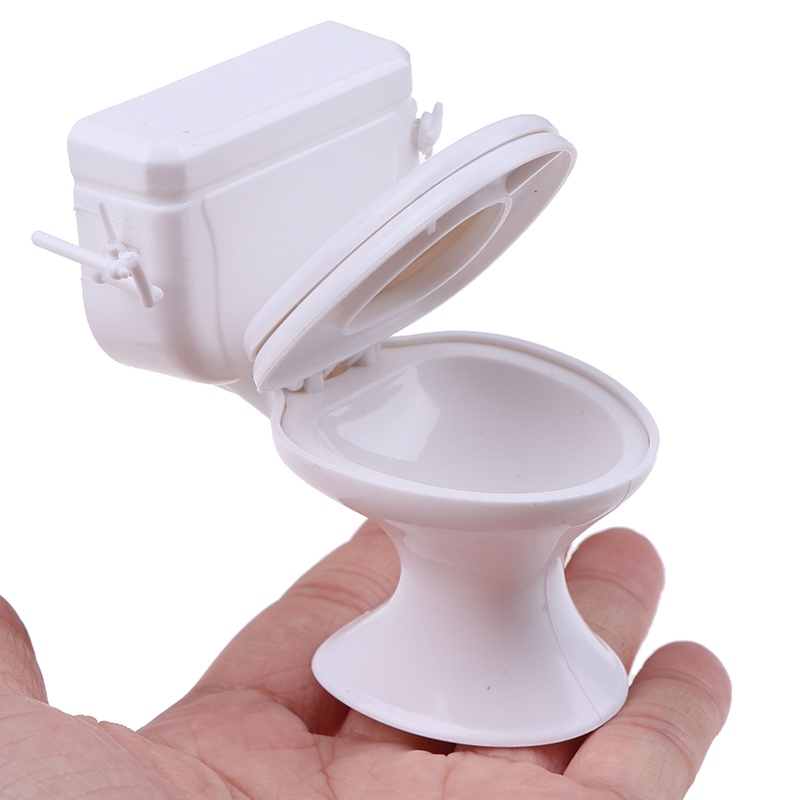 &lt; E2id &amp; &gt; Miniatur Toilet Kamar Mandi Gaya Vintage Untuk Rumah Boneka