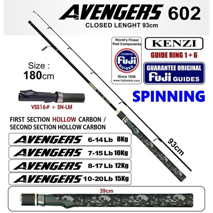 Joran Kenzi Avengers 180CM 7-15Lb | Power 12Kg | Full Fuji