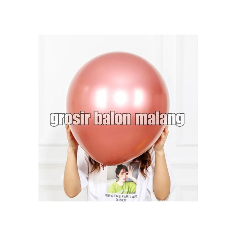 balon latex metalik metallic chrome besar 18inch 18 inch 18&quot;