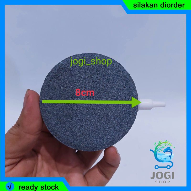 BATU AERATOR BULAT PIPIH DIAMETER 8CM - batu gelembung udara