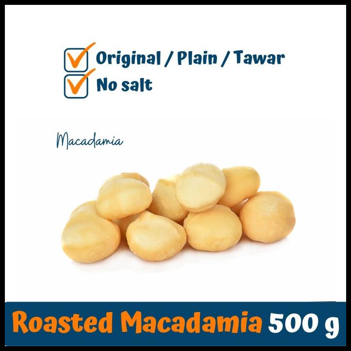 

DISKON TERBATAS !!! ENAK! MACADAMIA PANGGANG (ROASTED MACADAMIA) IMPORTED, 500 GRAM MURAH! TERLARIS