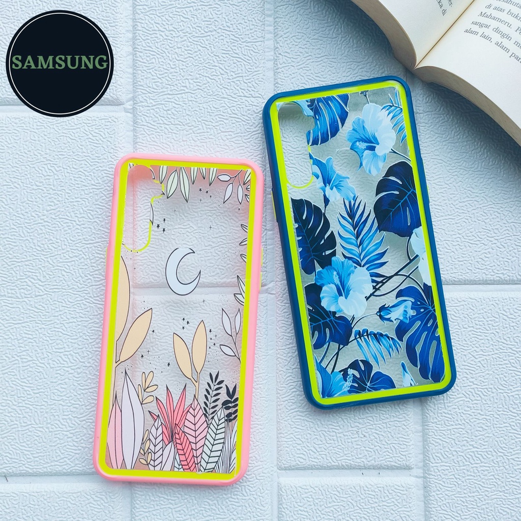 Case Samsung Motif Bunga Transparan - SAMSUNG A01 A11 M11 A21S A31 A51 J2 Prime