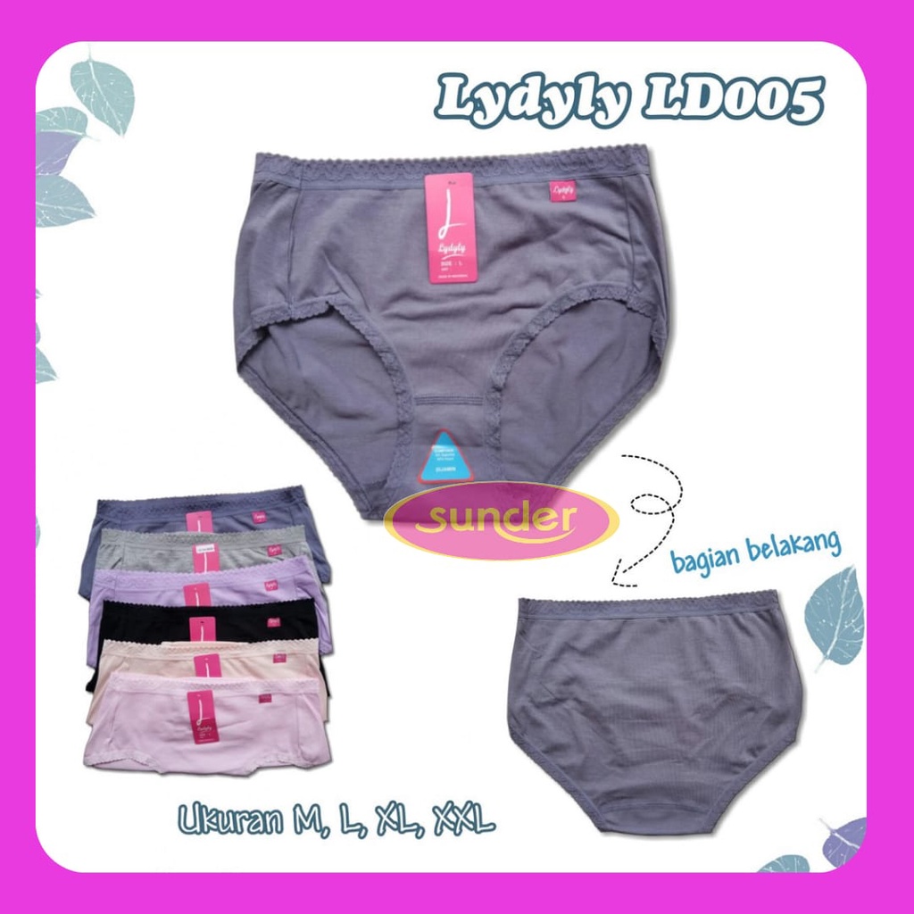 Grosir 6pcs Celana Dalam Lydyly L, XL, XXL 005 CD Wanita XL, CD Wanita, CD Lydyly, CD Renda