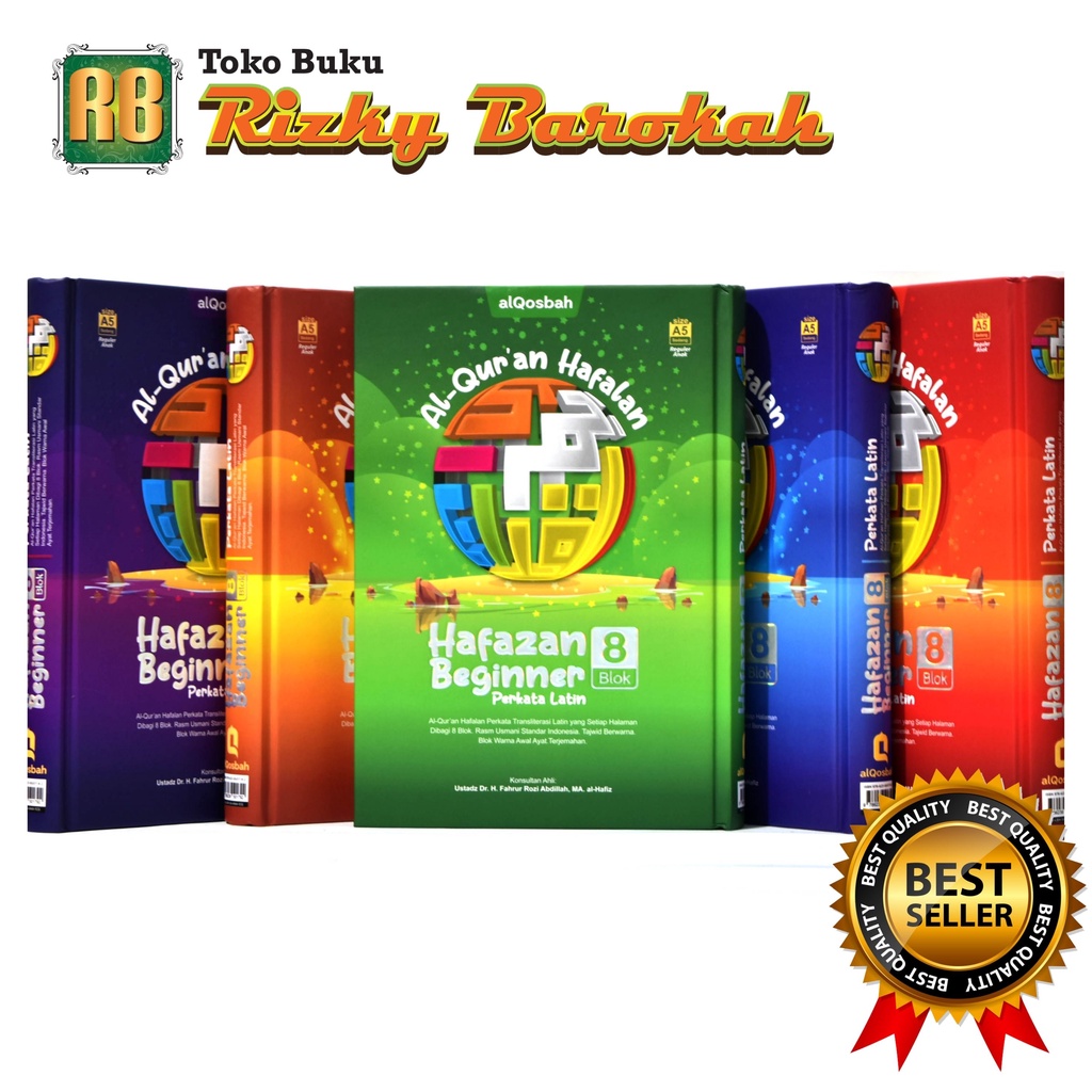 CUSTOM - Al Quran Hafazan Beginner Perkata Latin 8 Blok AlQosbah, Quran 30 Juz, Al Quran Hafalan A5