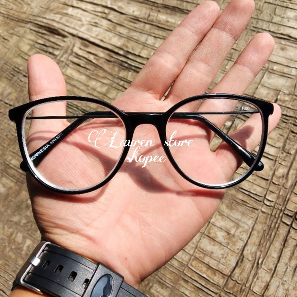 Kacamata baca minus /kacamata lensa minus wanita pria /kacamata minus ukuran -0.50 s/d -4.00
