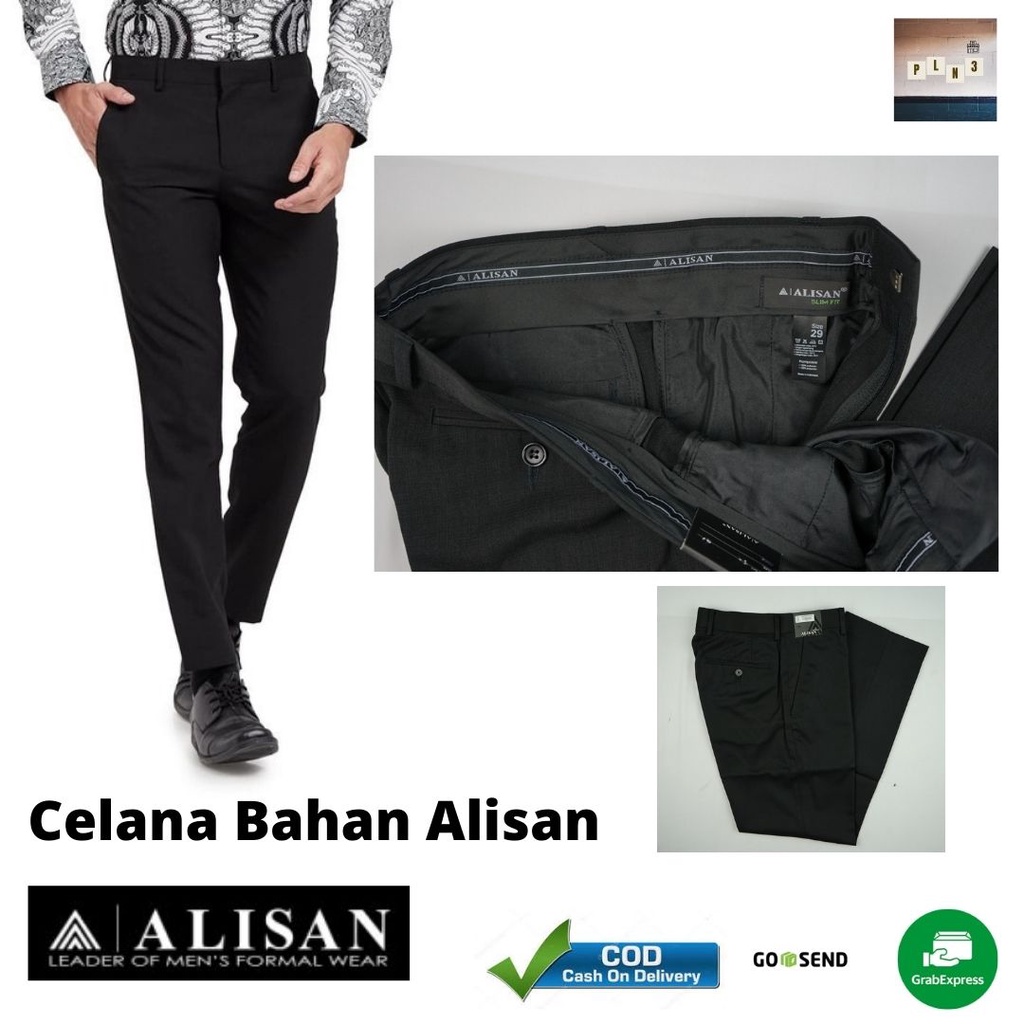Alisan Celana Bahan Slimfit / Reguler Pria Formal Original