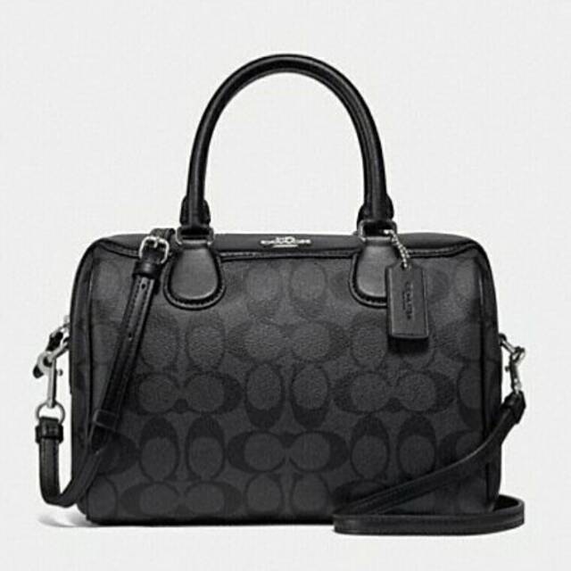 Coach Mini Bennet Sign Black/Smoke Original