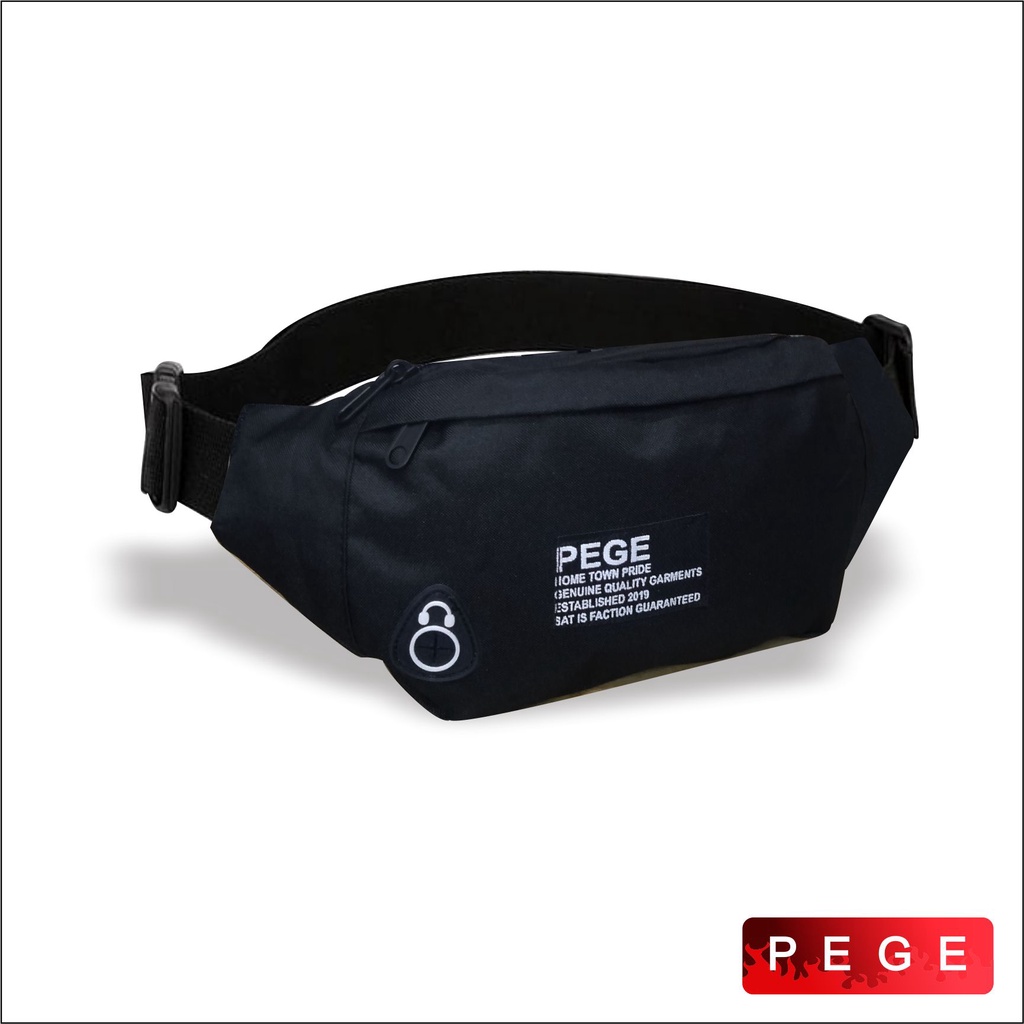 Tas Selempang Waistbag Pria Slempang Bahu Cowok Kasual Distro - PG 8888