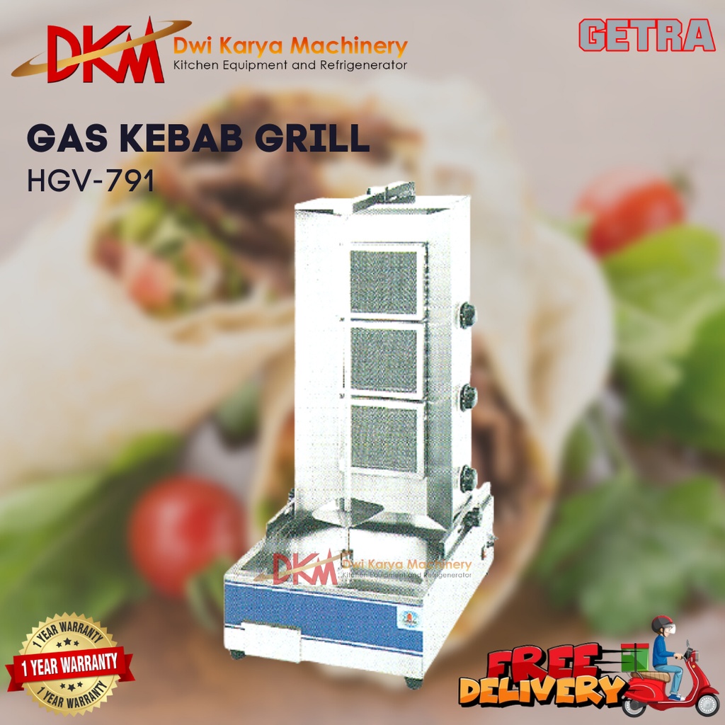 GETRA GAS KEBAB GRILL HGV-791