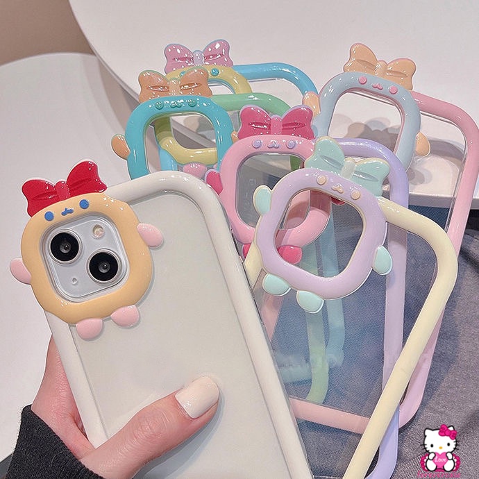 Soft Case Motif Monster Kecil 3D Warna Permen Macaron Untuk IPhone 7 8 Plus 11 8 Plus 13 12 11 Pro Max 7 8 6 6s Plus XR