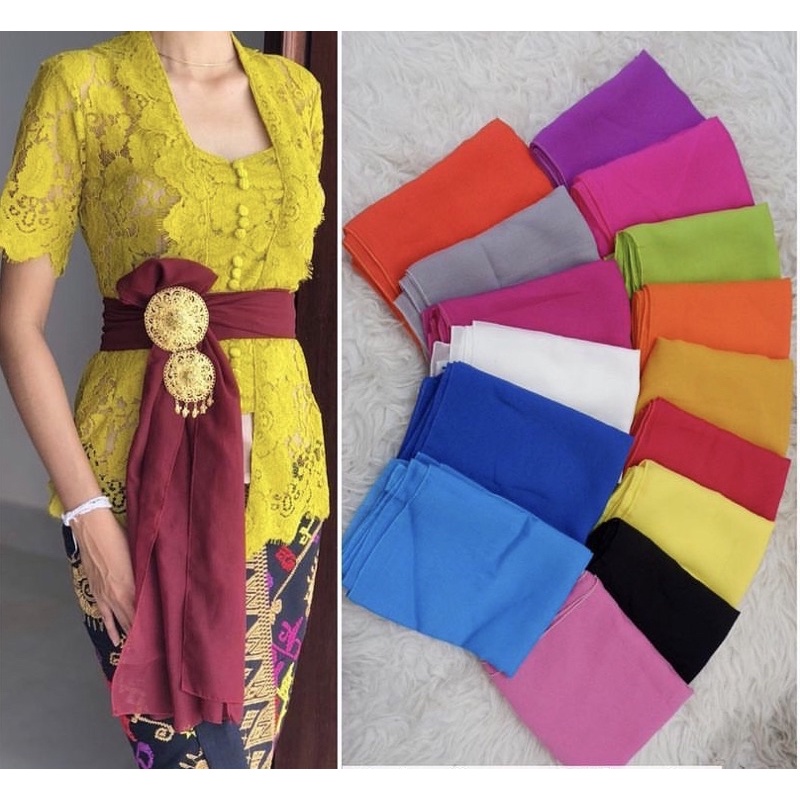 SELENDANG POLOS / SELENDANG SIFON / SELENDANG BALI / SENTENG BALI / SELENDANG BUAT TARI / selendang premium - selendang tari - selendang panjang - selendang polos