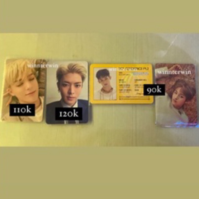 WTS PC NCT WAYV jeno we boom ver, yuta 1st player kihno bumn, winwin id departure reso, winwin summe