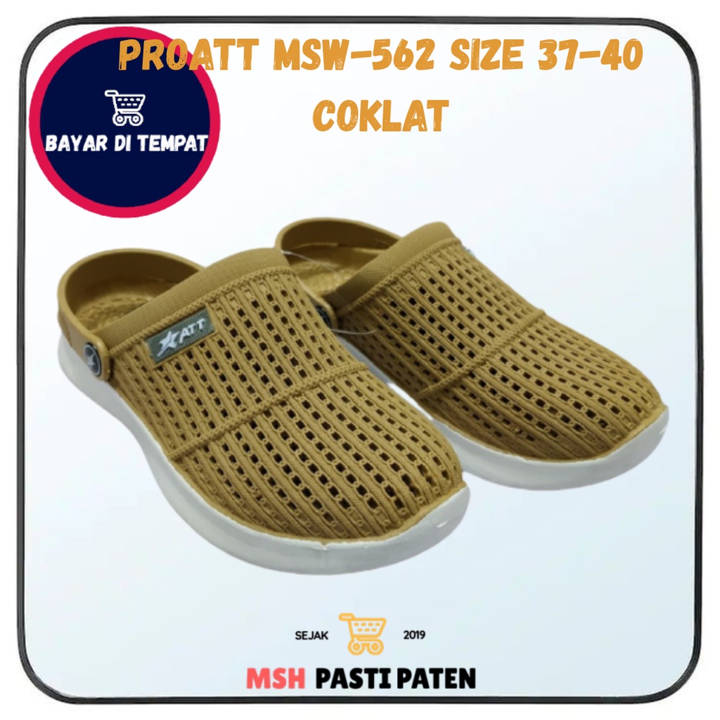 PRO ATT MSW 562 SIZE 37-40 Sepatu sandal karet wanita tahan air Sandal baim wanita Sepatu boots wanita Sandal kasual perempuan