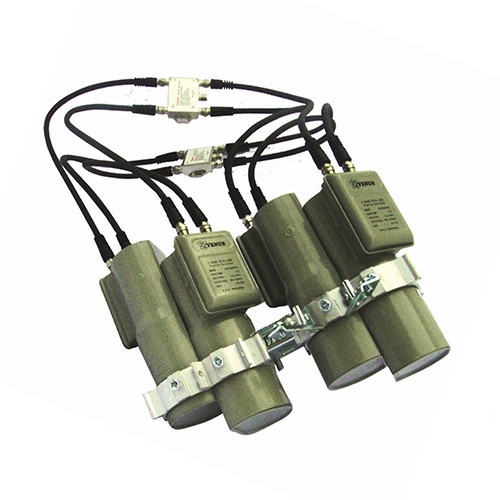 LNB Venus Parabola Kembar 4 C Band Mesh-7288 untuk 2 Receiver
