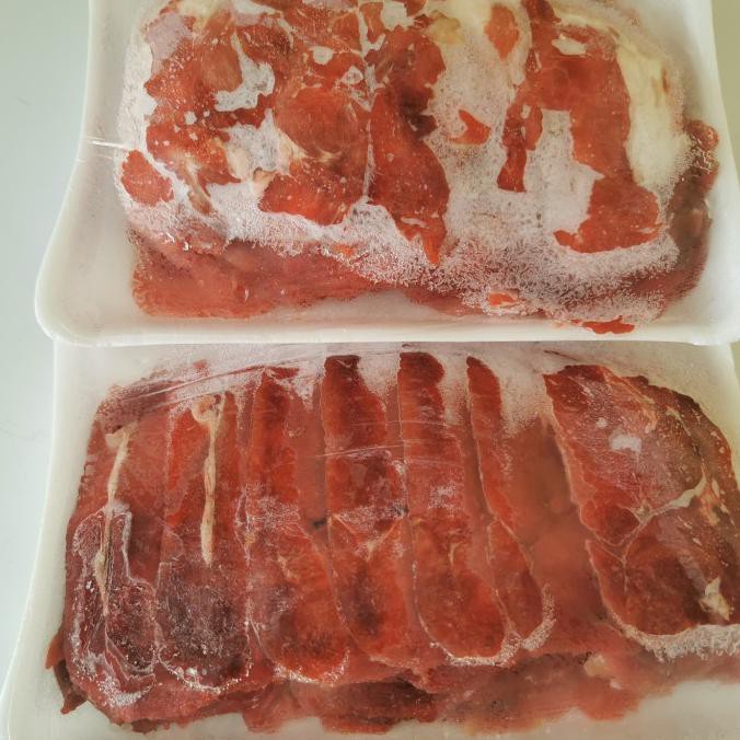 

Beef Slice Sukiyaki 1 Kg Daging Iris Tipis Shabu Shabu Yakiniku Halal Bbshop555