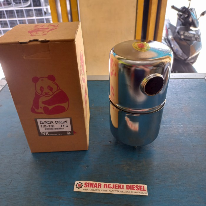 Silencer Muffler Knalpot Mesin diesel R175 R180 R 175 R 180 Chrome gz