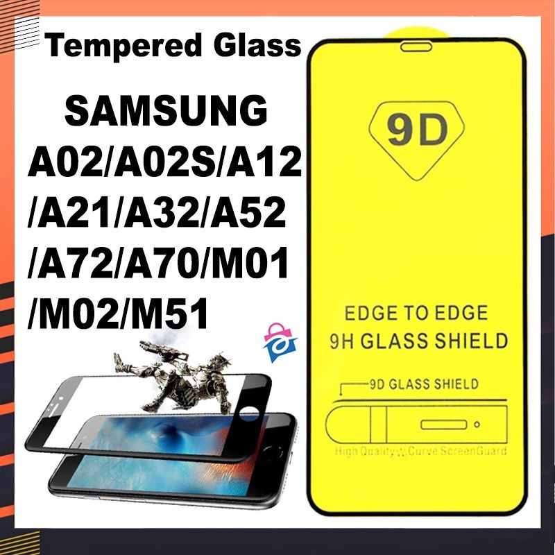 (OM) TG TEMPERGLASS FULL NONPACK SAMSUNG A02/A02S/A32/A52/A72/A70/A12