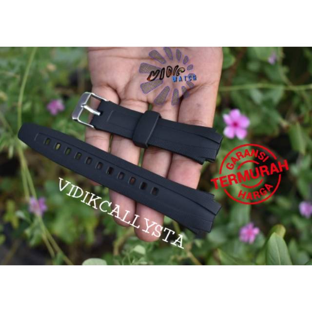 STRAP TALI JAM VASIO AQ 160 163 AQ160 AQ163 AQ-160 AQ-163 HITAM OEM