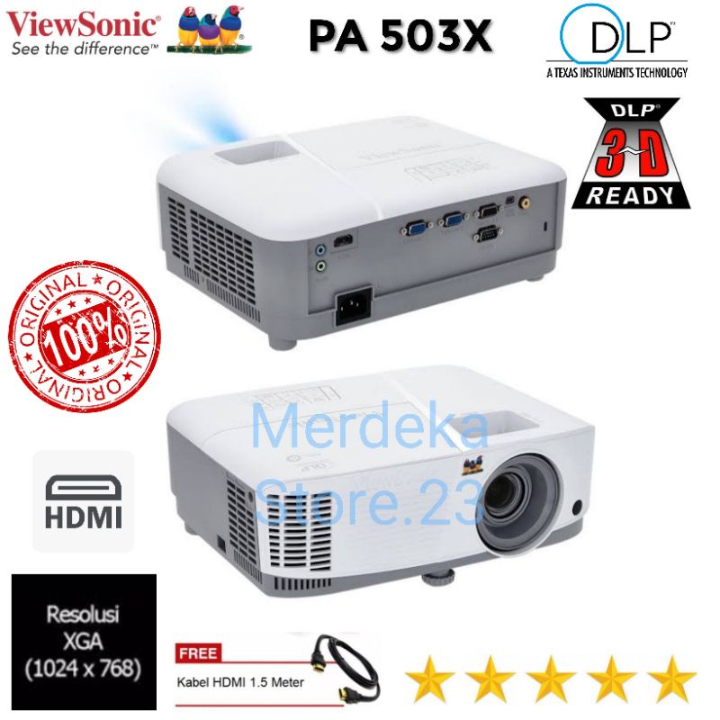 PROJECTOR VIEWSONIC PA 503X HDMI || VIEWSONIC PA503X 3600 LUMENS XGA