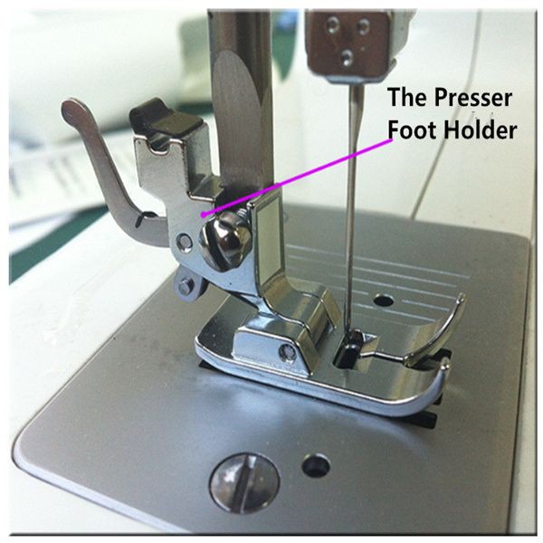 adapter/shank/gagang/dudukan kaki sepatu mesin jahit portable -low shank foot holder