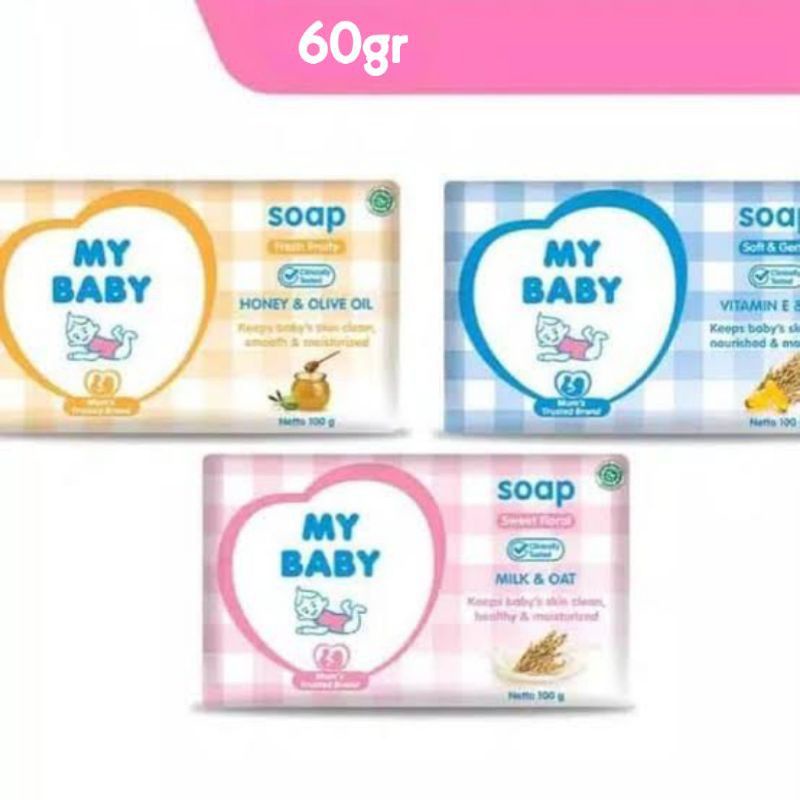 My Baby Bar Soap 60 gr My Baby Sabun bayi padat 60 gr