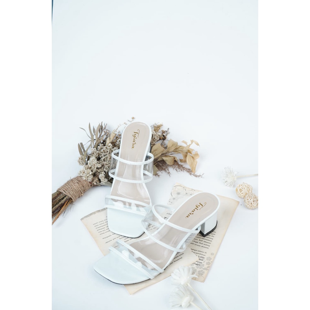 TYARA - Sandal Heels Wanita Tinggi 5 cm Hak Tahu