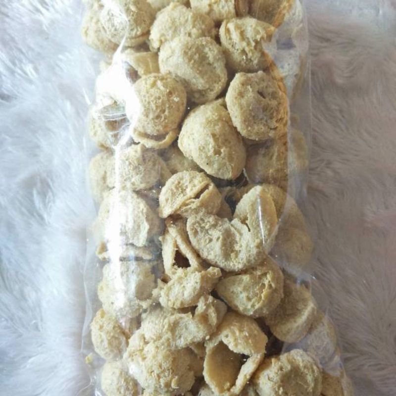 

Kripik tahu bulat-makanan ringan-snack enak-gurih-renyah.