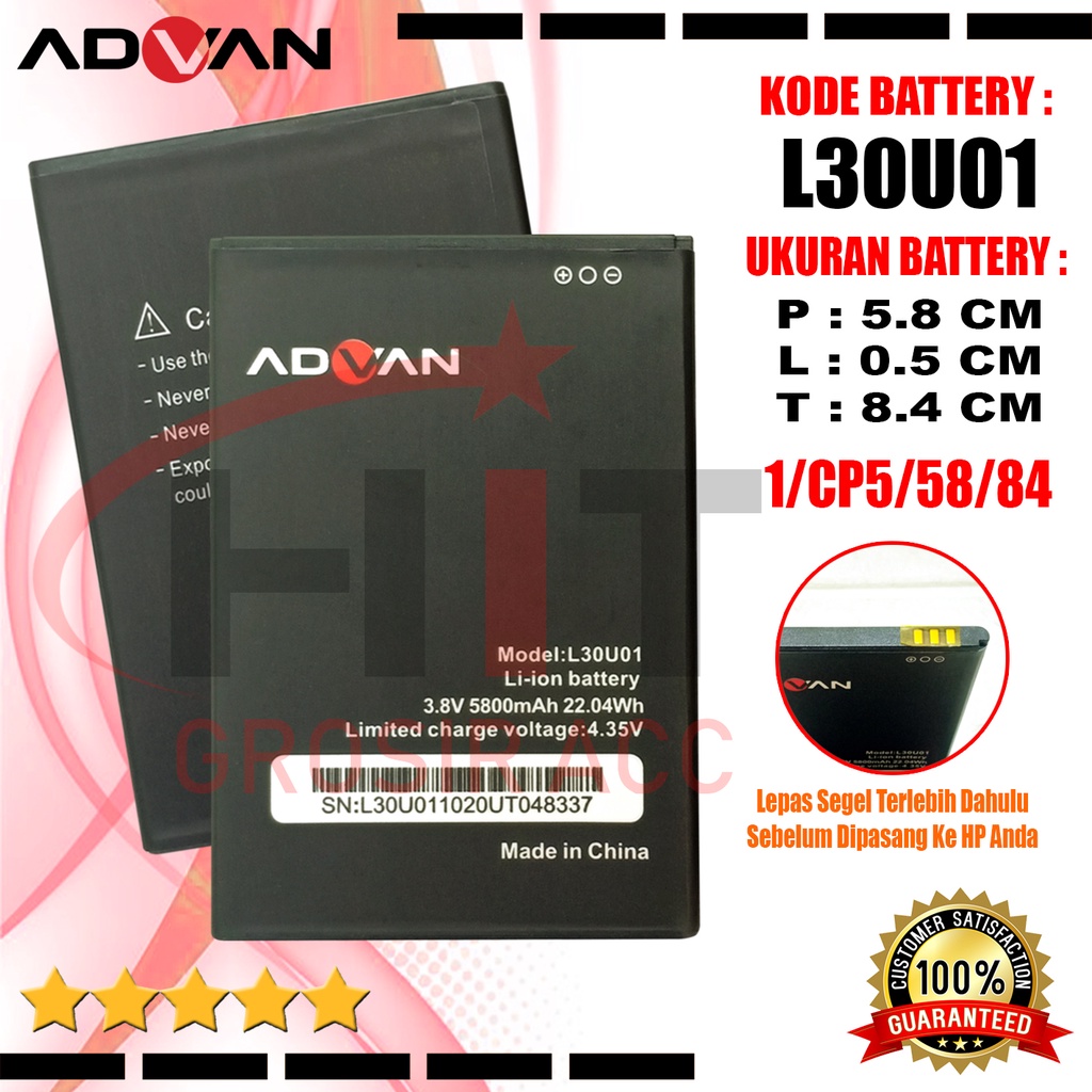 Baterai Battery Original Advan Nasa Plus 5505 - L30U01