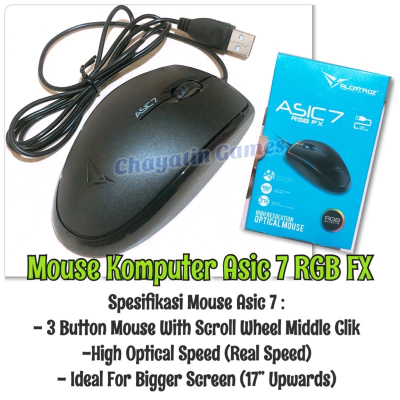 Mouse Komputer Asic 7 RGB FX Murah - Optical Mouse Computer