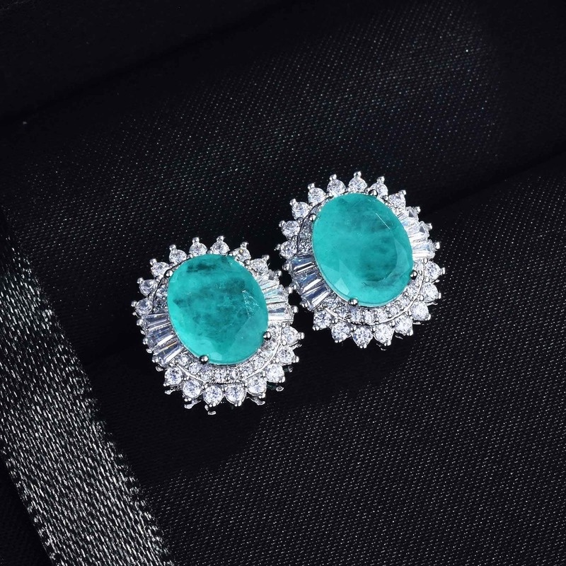 Fashion New Natural Moissanite S925 Silver Earrings