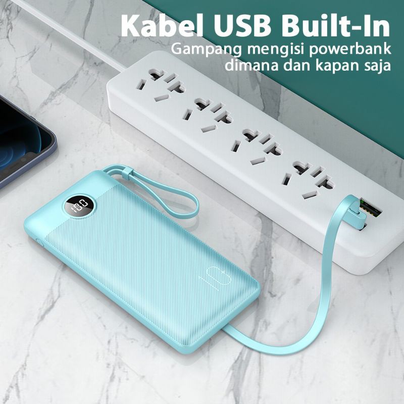 MOFIT M19 Powerbank 10000mAh + Fast Charger