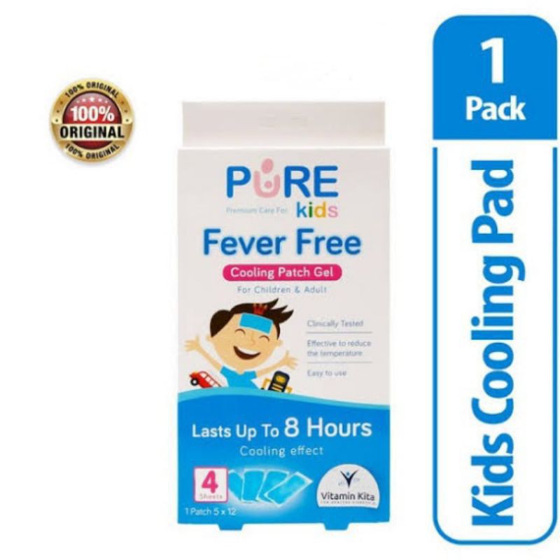 PURE KIDS FEVER FREE 4s // Kompres Demam Anak