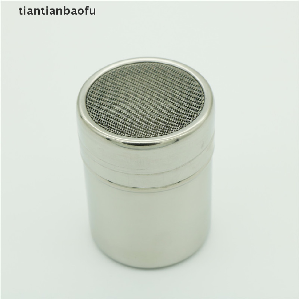 [tiantianbaofu] Stainless Steel Chocolate Shaker Icing Sugar Powder Cocoa Flour Coffee Sifter Boutique