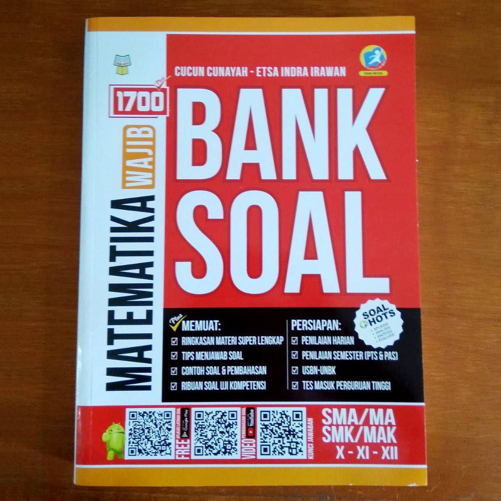 Buku 1700 Plus Bank Soal Matematika Wajib Sma Kurikulum Revisi