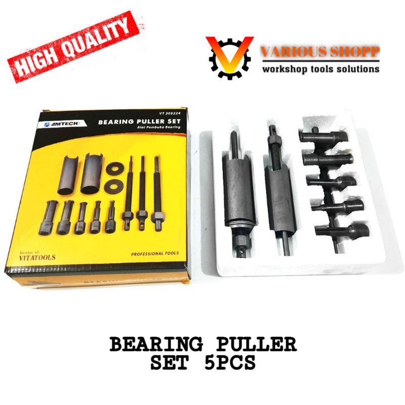 AMTECH Treker Bearing Puller 5 pcs - Alat Lepas Bearing Pembuka Bearing Laher CVT