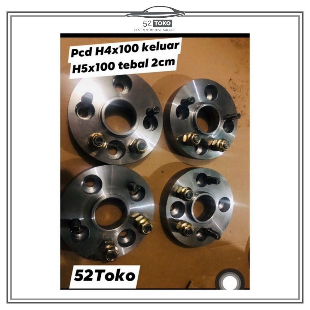 Adaptor velg 4x100 ke 5x100 3CM Ketebalan Gratis Ongkir wilayah jawa
