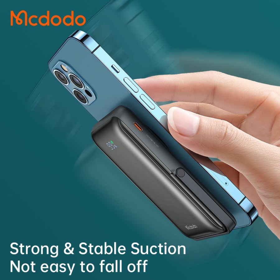 MCDODO POWERBANK IPHONE Magnetic Go Power Wireless Fast Charge 10000Mah