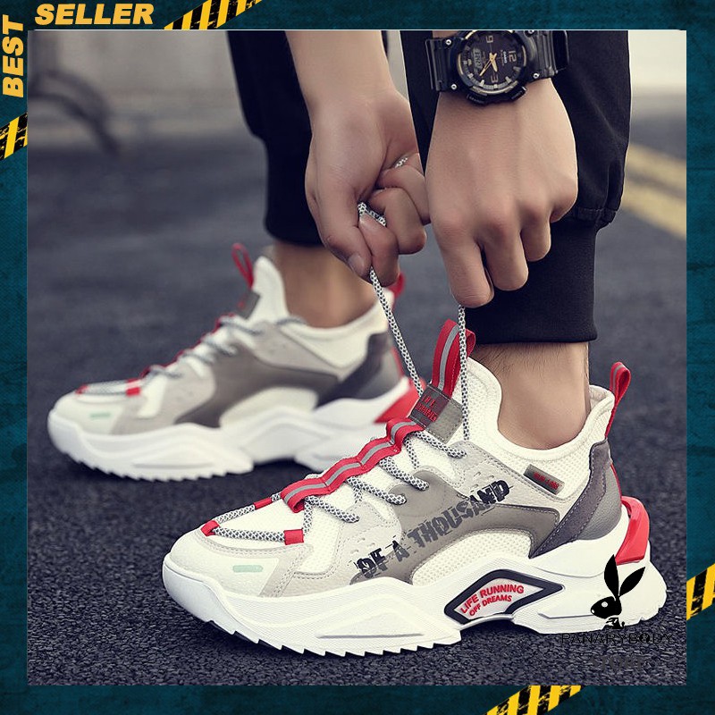 [COD] SEPATU SNEAKERS SPORT PRIA IMPORT CINA SEPATU OLAHRAGA COWOK TRANDY ORIGINAL MODEL TERARU