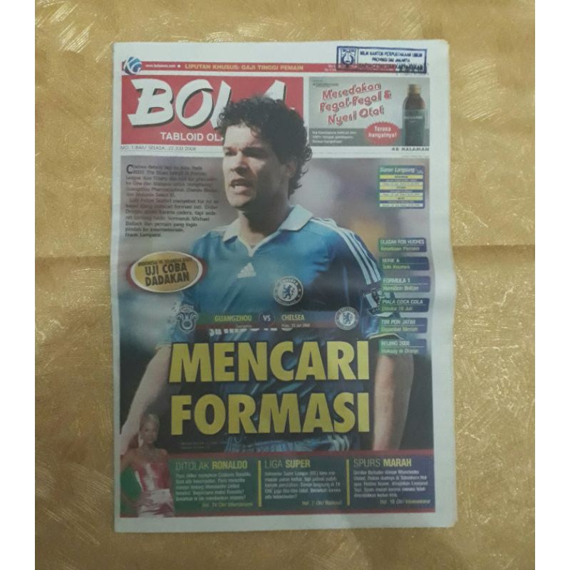 Majalah TABLOID BOLA 22 Juli 2008